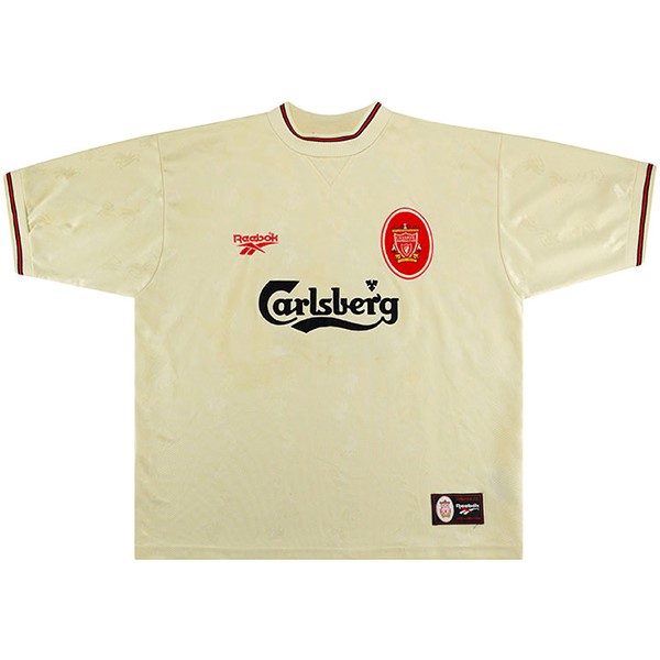 Tailandia Camiseta Liverpool 2nd Retro 1996 1997 Blanco